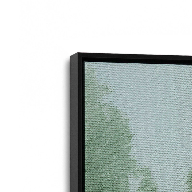 «Amethyst Iris Meadow I» par Grace Popp, reproduction d'art sur toile, Cadre flottant sans passe-partout, Noir