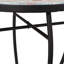 Table d'appoint d'extérieur transitionnelle avec plateau en mosaïque