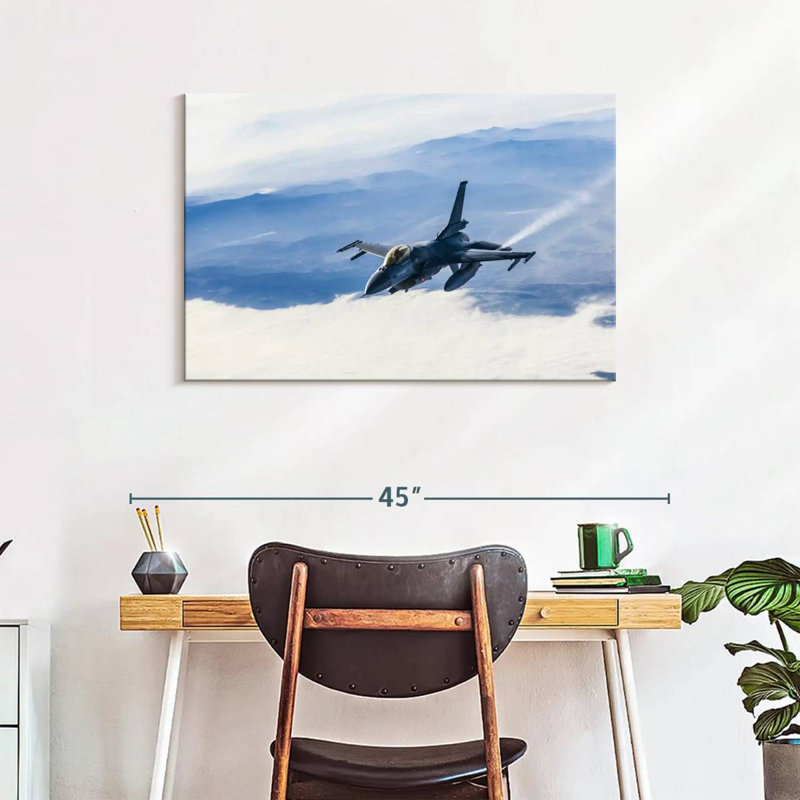 Mehar Air Force Jet, 24" H x 36" W