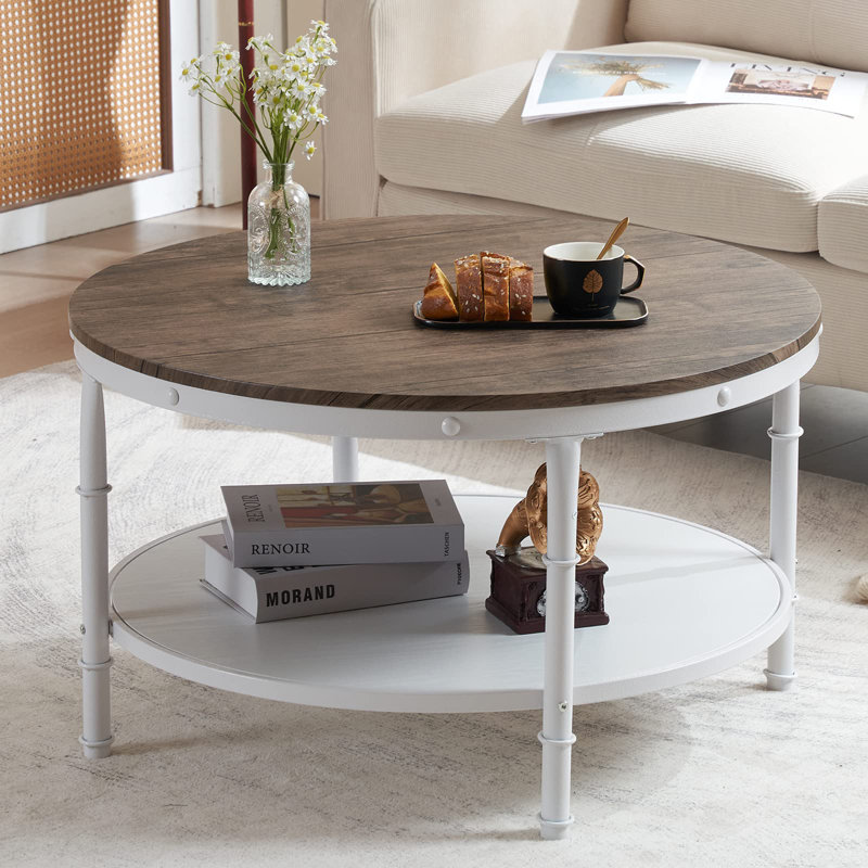 Table basse 31,5 "Farmhouse, Noyer foncé