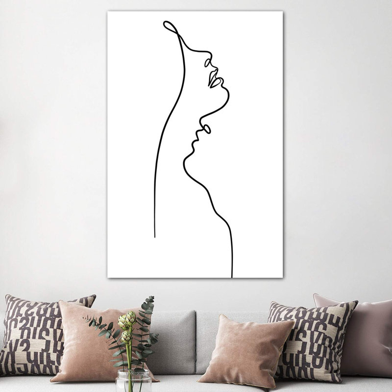 Lips Like Compass by Dane Khy - Wrapped Canvas Print, 152.5 cm H x 101.5 cm W