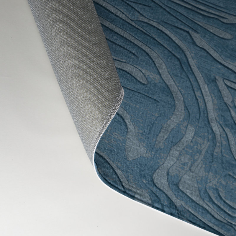 Tapis gris abstrait intérieur et extérieur, Rectangle 5 pi x 7 pi