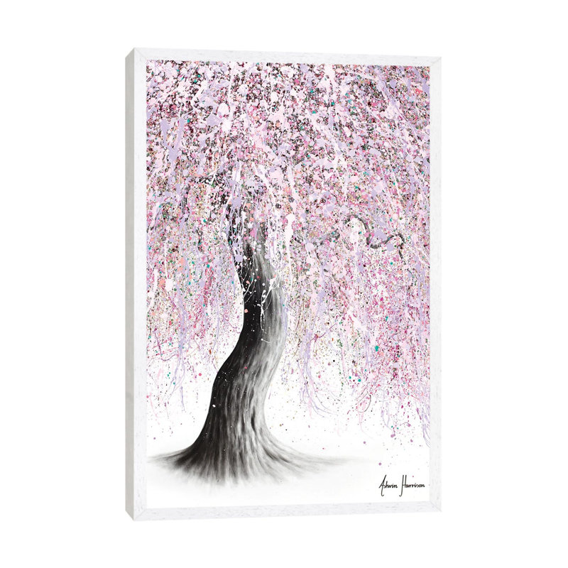 June Jive Tree by Ashvin Harrison - Print on Canvas, White Framed, 101.6 cm H x 66.04 cm W