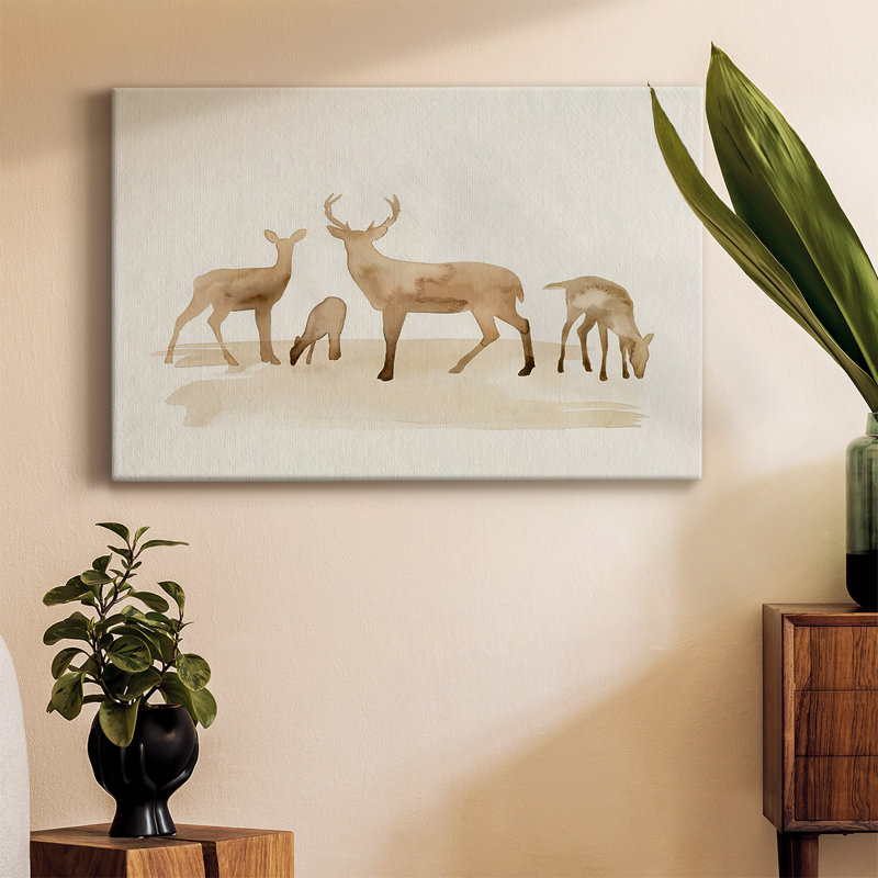Toile tendue Whitetail Herd I-Gallery, H 32 po x l 48 po