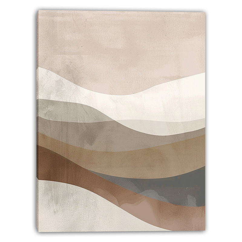 «Layered Sand Balance», art mural moderne sur toile, H 36 po x l 24 po x P 1,5 po
