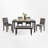 Farmhouse 6 Piece Dining Set Kitchen Table Set With Bench,,dining room set,dinning table set-108987860