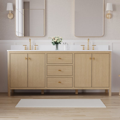 Meuble-lavabo double 80 po Kingsley
