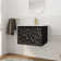 Meuble-lavabo simple 24 po avec plateau en céramique Gallipolis