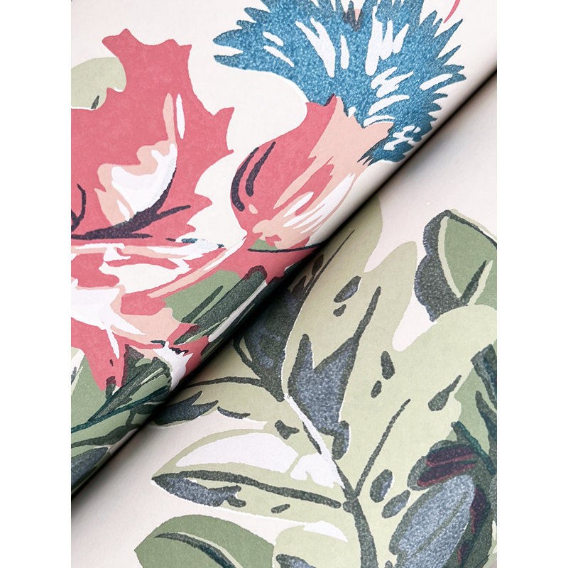 Briarwood Floral Wallpaper Double Roll, Taupe