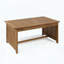 Table basse d'extérieur en bois d'acacia à finition grise-806337913