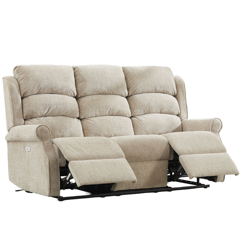 Constantino 3 Seater Electric Reclining Sofa, Beige