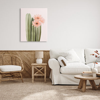 " Pink Flower On Cactus " by Sisi And Seb