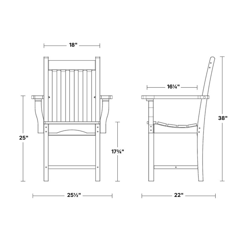 Classic Dining Arm Chair, Tudor Brown