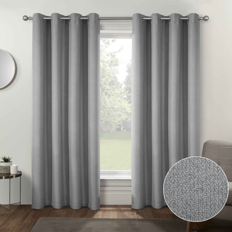 Scarlat Blackout Curtain, 137cm Width x 325cm, Cream