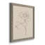 Floral Contour Study I - Ensemble de 4 reproductions d'art sur toile encadrées-511999913-511999926