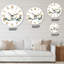 Horloge murale moderne paysage minimaliste de Forest Mountains & Deer-93594567