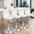 Swivel Upholstered Adjustable Height Counter Stool with Metal Frame-1115166549-1115289637