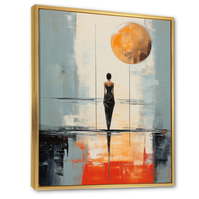 «Minimalisme Yoga Inner Balance II», reproduction d'art sur toile, Or, H 40 po x l 30 po x P 1,5 po