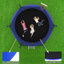 Trampoline 8 pi bleu