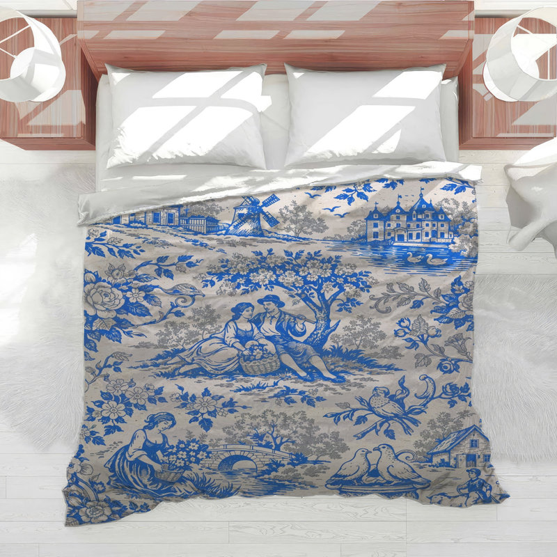 Édredon Blue Toile, King