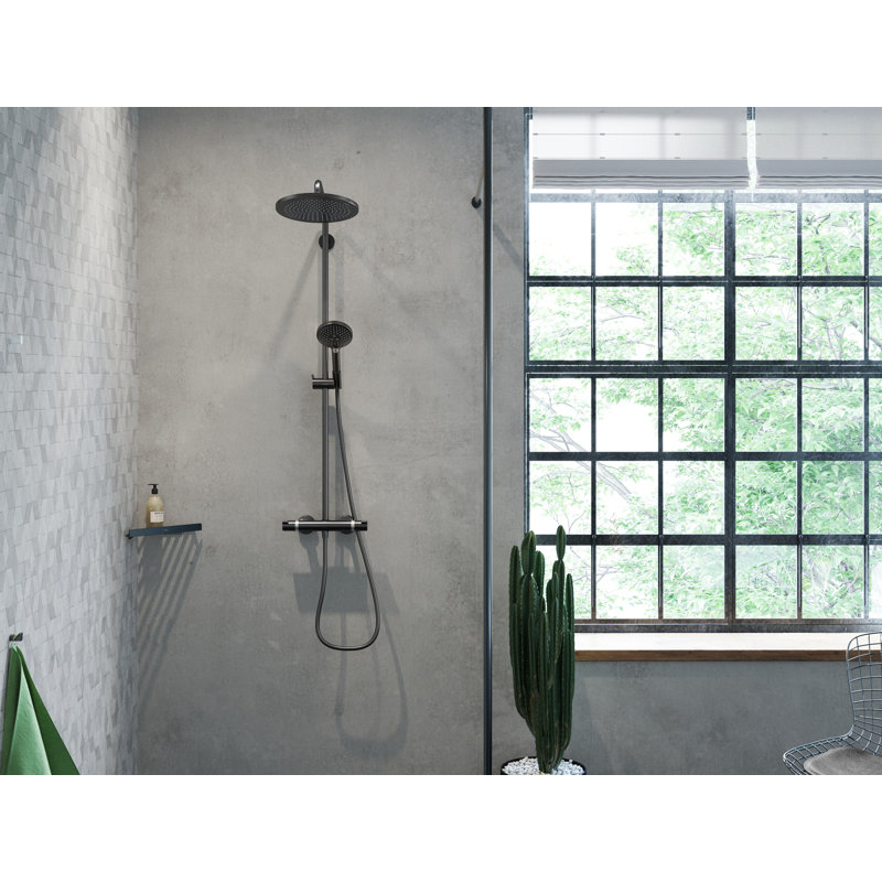 Hansgrohe AddStoris Corner Basket, Brushed Black Chrome