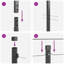 210cm H x 3.2cm W Metal Fencing Kits