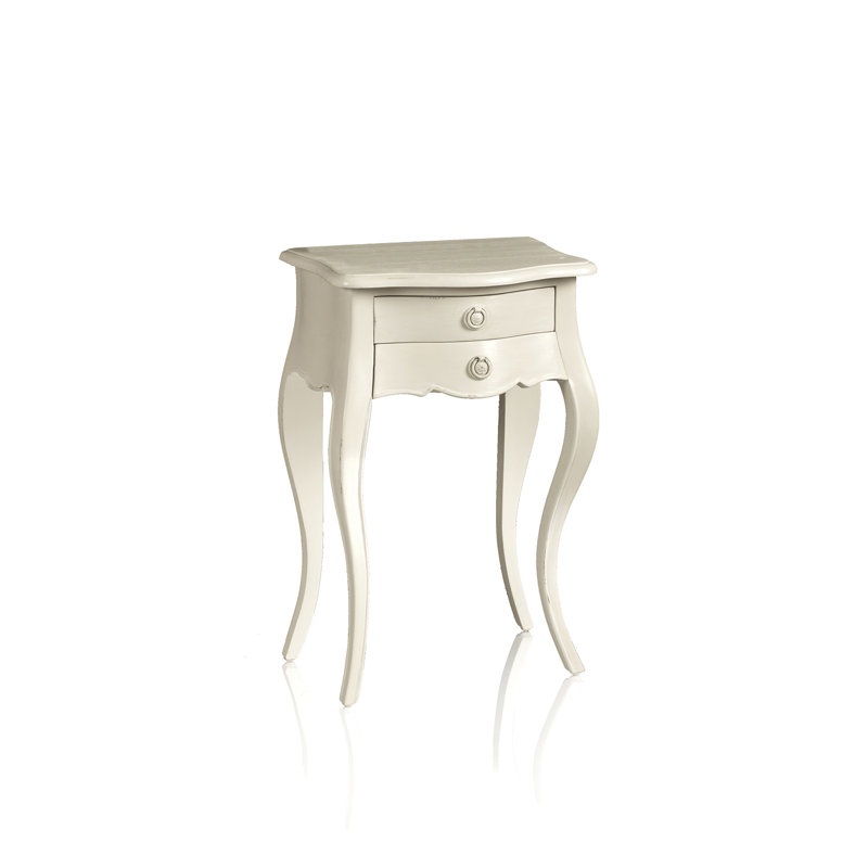 43cm W Solid Wood Bedside Table