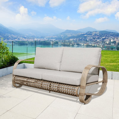 Spy 66.1'' Outdoor Loveseat with Cushions