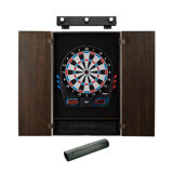 Padded Dart Mat Electronic Dartboard and Cabinet Set with Darts