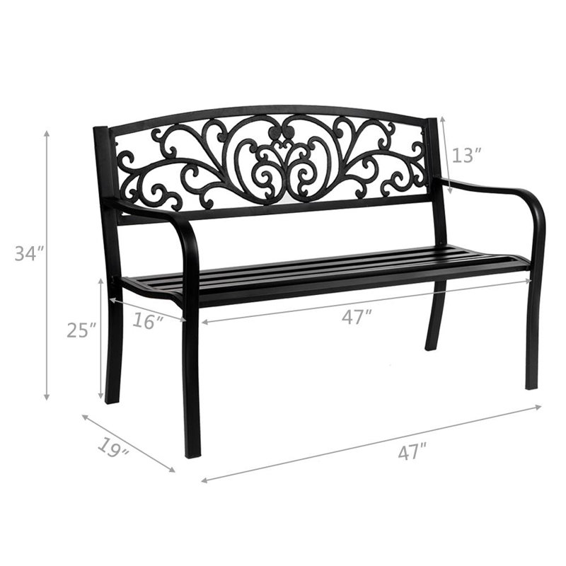 Rishaan Steel Outdoor Bench