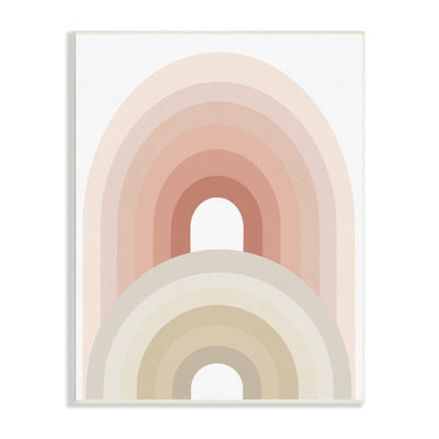 Grand et petit arc-en-ciel désert terre cuite beige palette