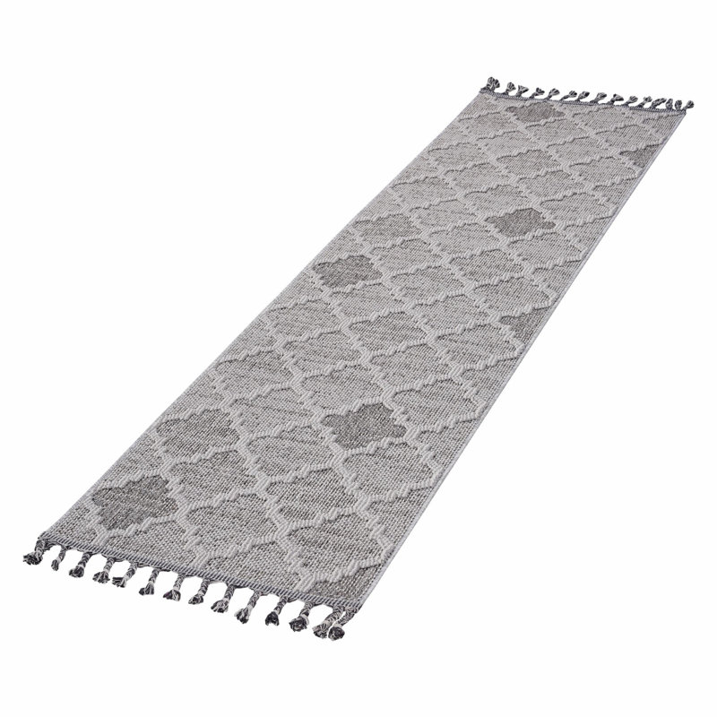 Tapis en treillis, polypropylène pour l'intérieur et l'extérieur, Tapis de couloir 2 pi 2 po x 8 pi