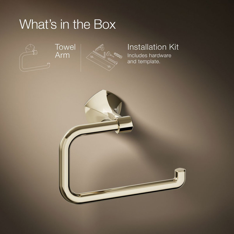 Occasion Towel Ring, Vibrant French Gold