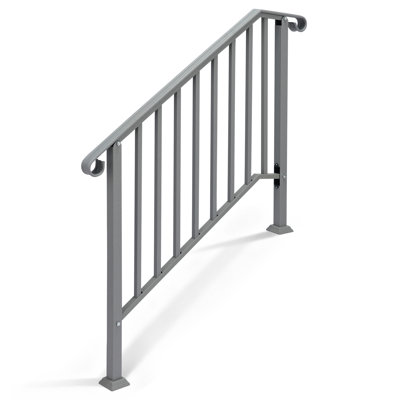 Sliver 3-Step Iron Stair Handrail