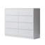 Carlton 8 Drawer Chest Of Drawers: 110cm Wide. 4 + 4 Configuration. Matt Finish. Scratch Resistant. Modern No Handle Design. -39703033
