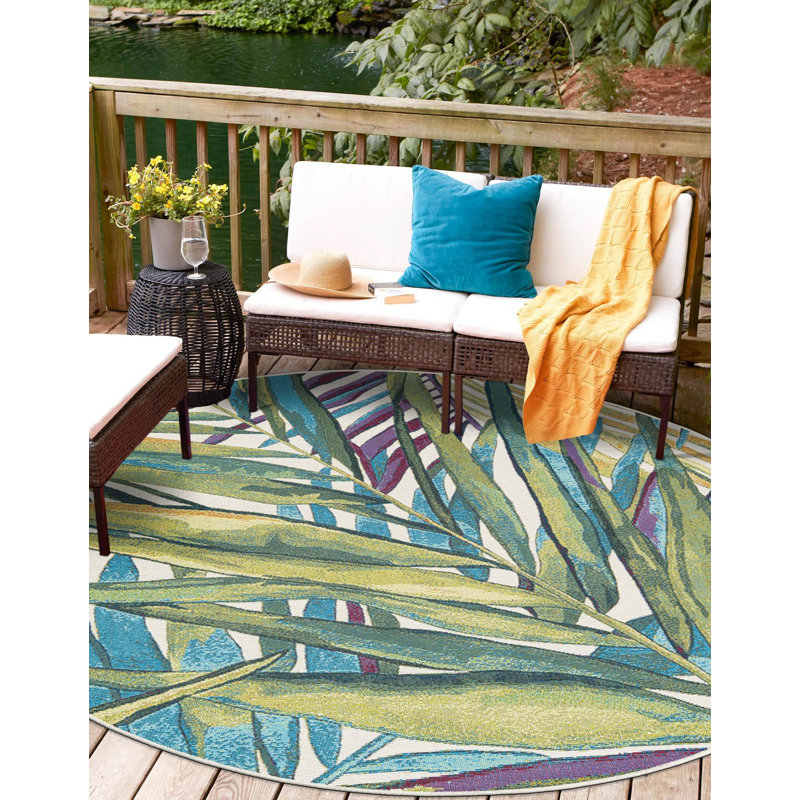 Tapis Jungle Terianna, Rond 5 pi 1 po 