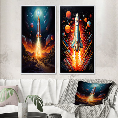 " Rocketship Stellar Voyage " 2 - Pieces
