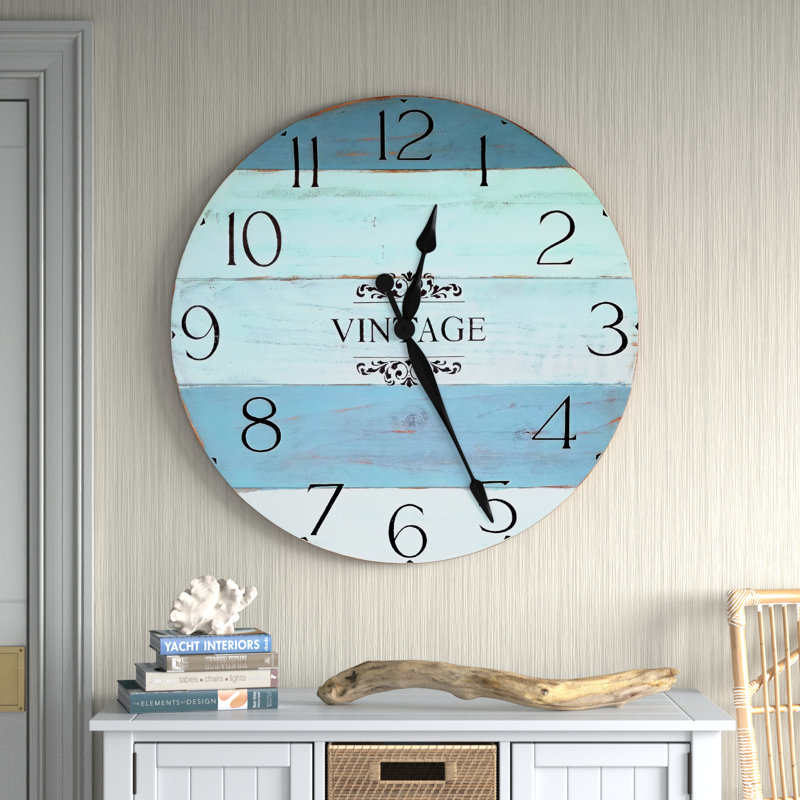 Leary Wall Clock, 30" H x 30" W x 2" D