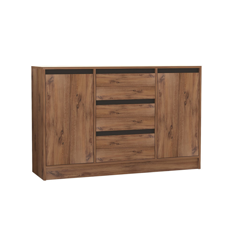Puqa Design 90cm Console Table, Atlantic Pine/Anthracite