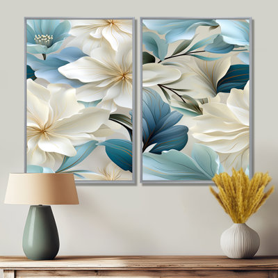 Coastal Symphony Tropical Pattern - Large Boho Mosaic