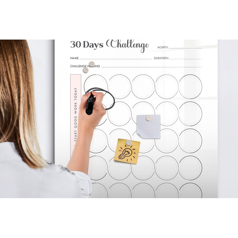 Magnetic Glass Dry Erase Board