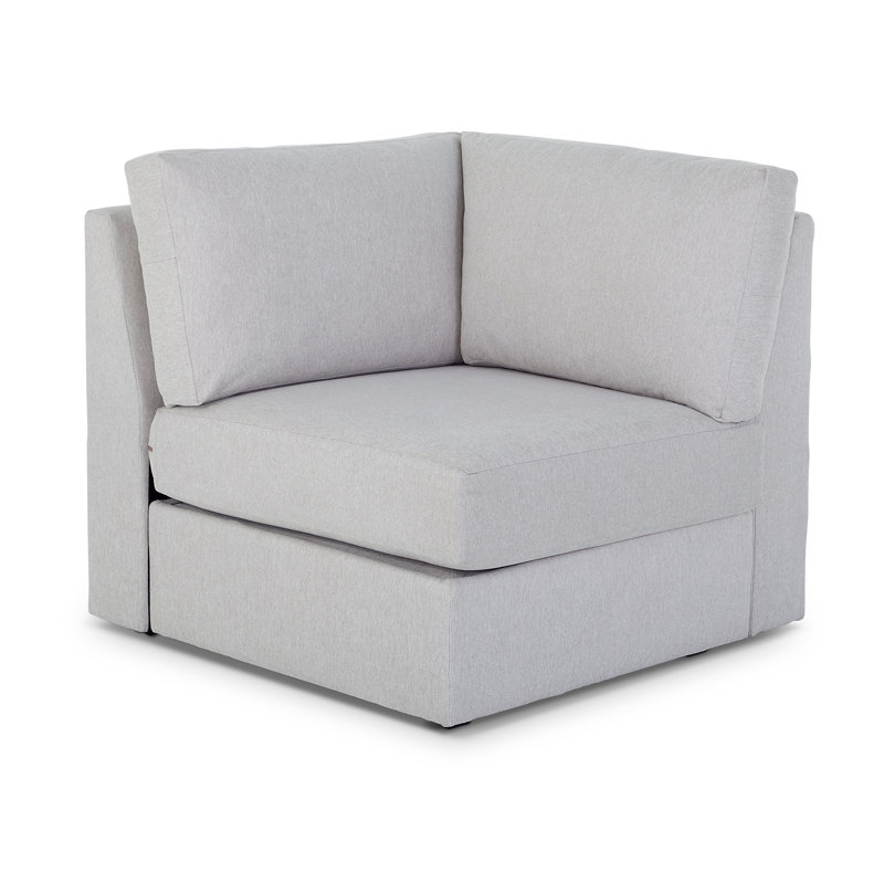Fauteuil d'angle Flex, Gris clair givré