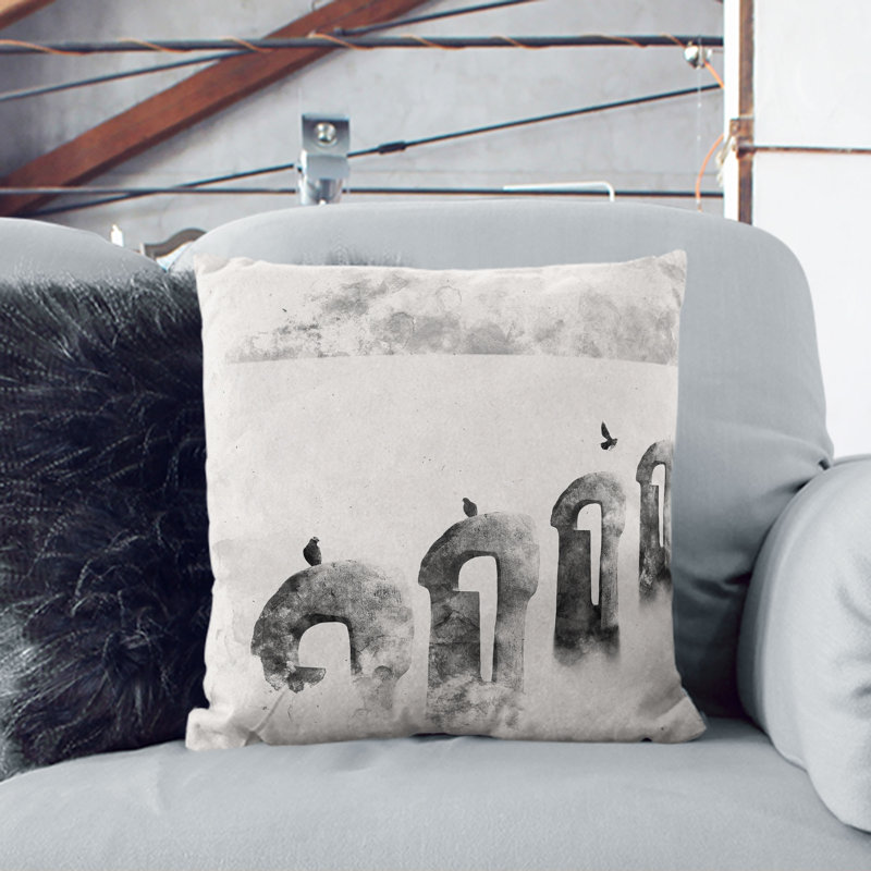 Square Throw Cushion, 55cm H x 55cm W x 20cm D