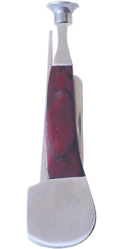 Shaped Pipe Knife W/Wood-P880