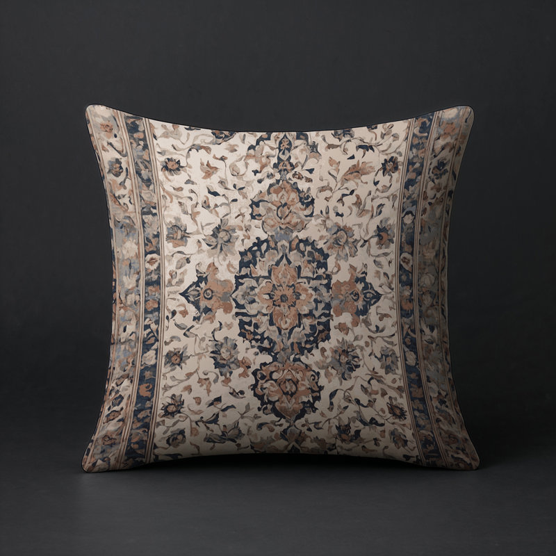 Coussin décoratif intérieur et extérieur Modern, Gris oriental 22, Carré 18 po