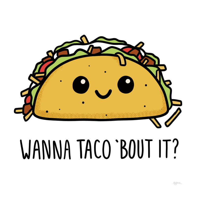Irwing Wanna Taco Bout It par Mary Urban, H 12 po x l 12 po x P 1,25 po