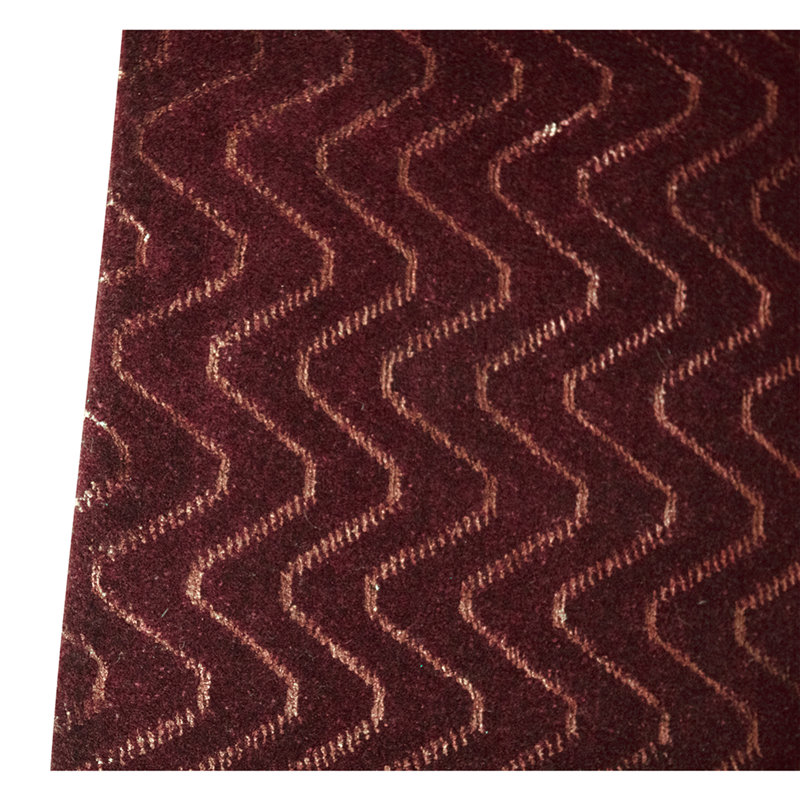 Hand Knotted Area Rug in Red