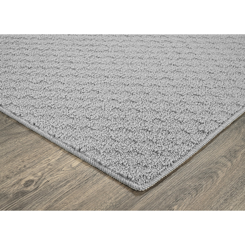 Tapis argenté touffeté Lomax, Tapis de couloir 3 pi x 8 pi