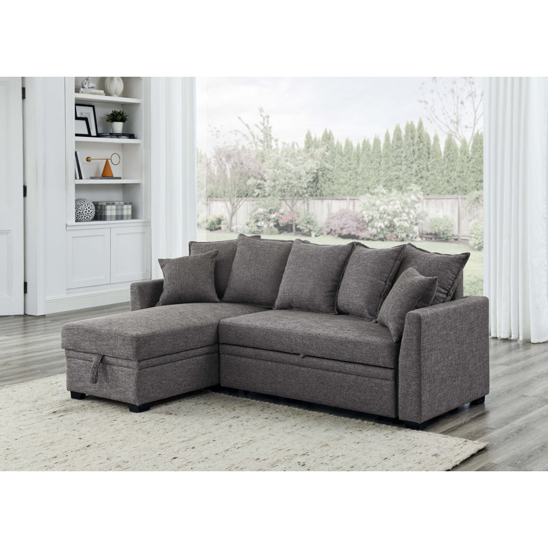 Ebern Designs Corintha Upholstered Sectional & Reviews | Wayfair