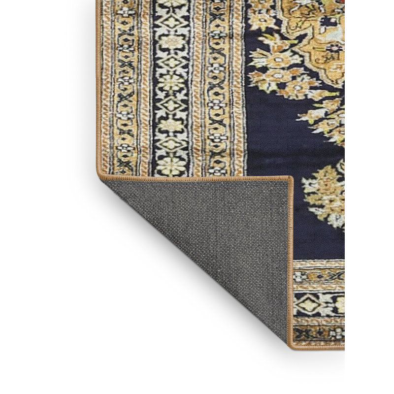 Tapis beige/noir contemporain, Rectangle 4 pi x 6 pi